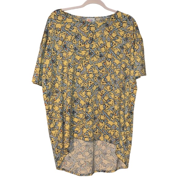 Lularoe Disney Winnie the Pooh Irma top shirt size Small S Aztec floral print - Picture 1 of 4